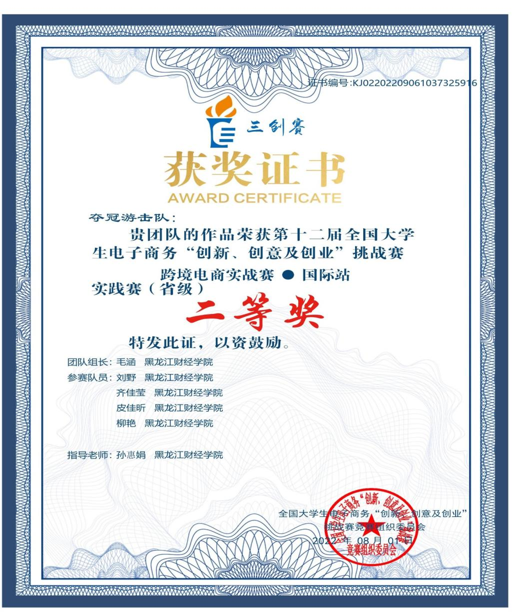 【龙财新闻】我校经济学院学子在第十二届三创赛"跨境电商实战赛"